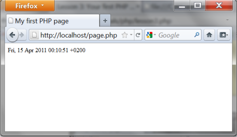 Imagem mostrando o resultado do código em um navegador